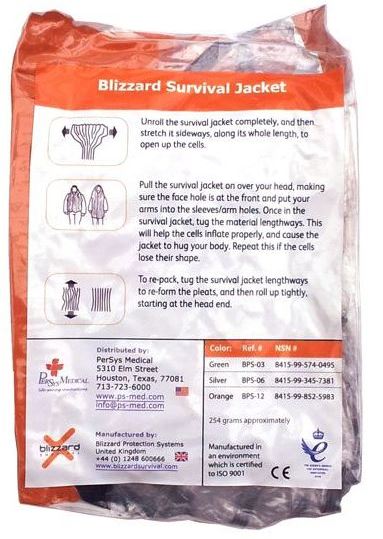 Blizzard Survival Jacket – Orange