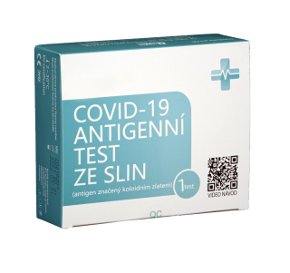 Test Covid-19 antigénový zo slín  (hypersen.colloidal gold)