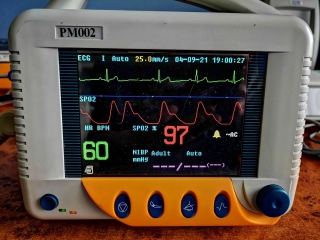 Monitor vitálnych funkcií PM002  ( EKG, Pulz, NIBP, SpO2)