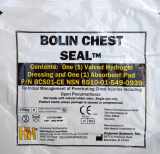 BOLIN CHEST SEAL - hrudná chlopňa